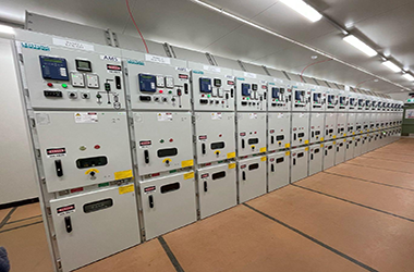 MV switchgear installed onsite