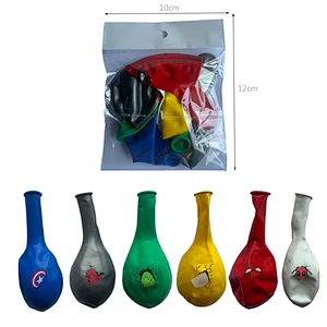The Avengers Latex Balloons  with Conffeti Latex Balloon Birthday Party Decorations for Girls Women