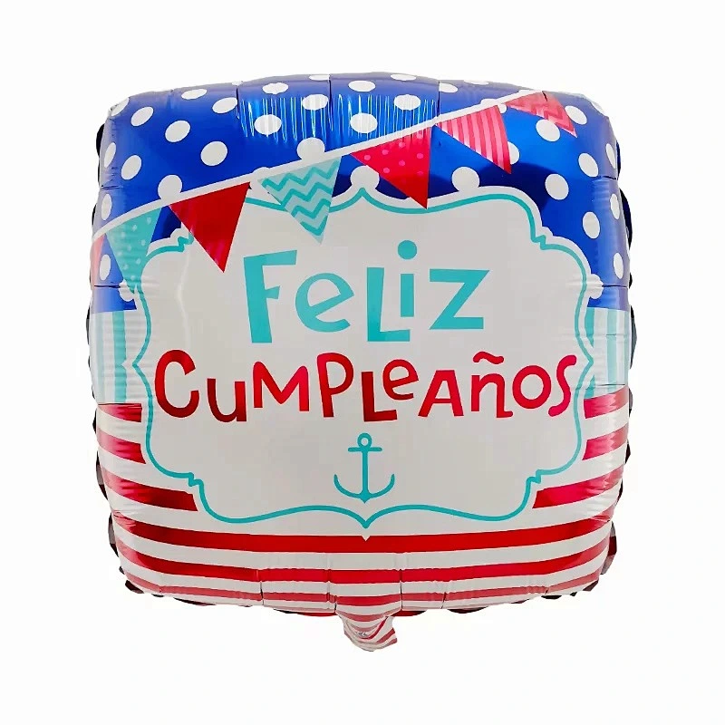 Multi-style 18 inch Spanish Happy Birthday Feliz Cumpleanos Foil Helium Balloons Birthday Party Decorations