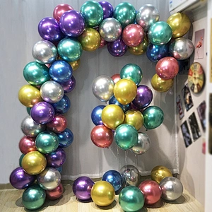 New design 5/10/12inch chrome latex balloons small Metallic  Air latex balloons for party  Decoration supplies