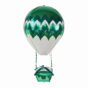 22 Inch new design large size hot air shape 4D helium foil balloon for wedding/valentine's party decoration