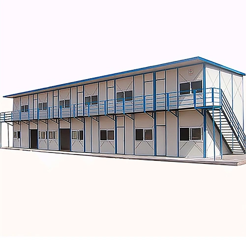 Casa prefabricada del marco de acero de la casa K del dormitorio del campo de trabajo de dos pisos