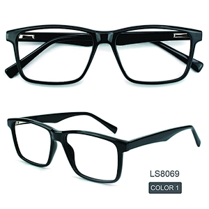 china factory acetate eyeglasses frames wholesale square clean lens optical frame