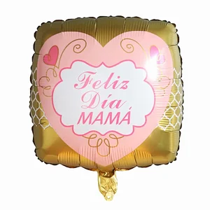 Hot Sales 18 Inch Mother's Day Foil Balloon Heart Shape Helium Balloon For Mother's Day Gifts