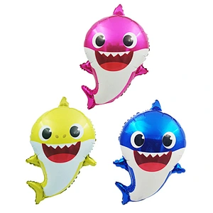 Baby Shark Aluminum Film Balloon Ocean Theme Park Decoration Birthday Party Decoration Cartoon Balloon Set