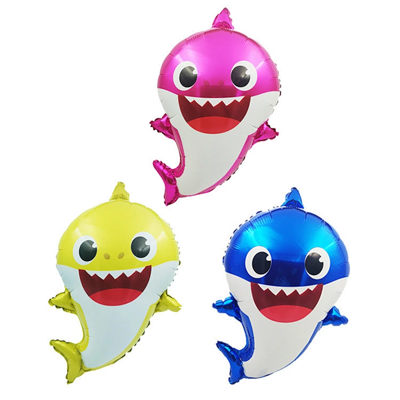 Baby Shark Aluminum Film Balloon Ocean Theme Park Decoration Birthday Party Decoration Cartoon Balloon Set