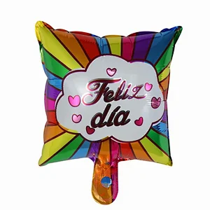 Multi-style 10 inch Spanish Happy Birthday Happy Day Feliz Cumpleanos Feliz Dia Foil Helium Balloons Birthday Party Decorations