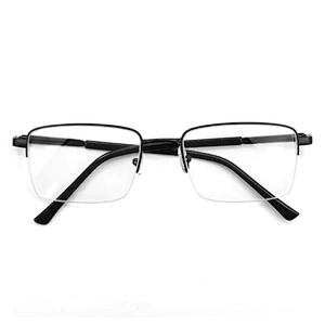 New fashion Custom hot sale square metal blue light blocking spectacle optical frame glasses for men