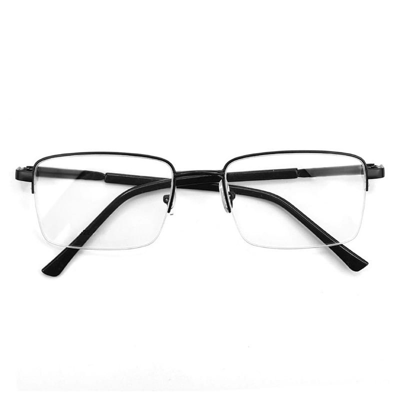 New fashion Custom hot sale square metal blue light blocking spectacle optical frame glasses for men