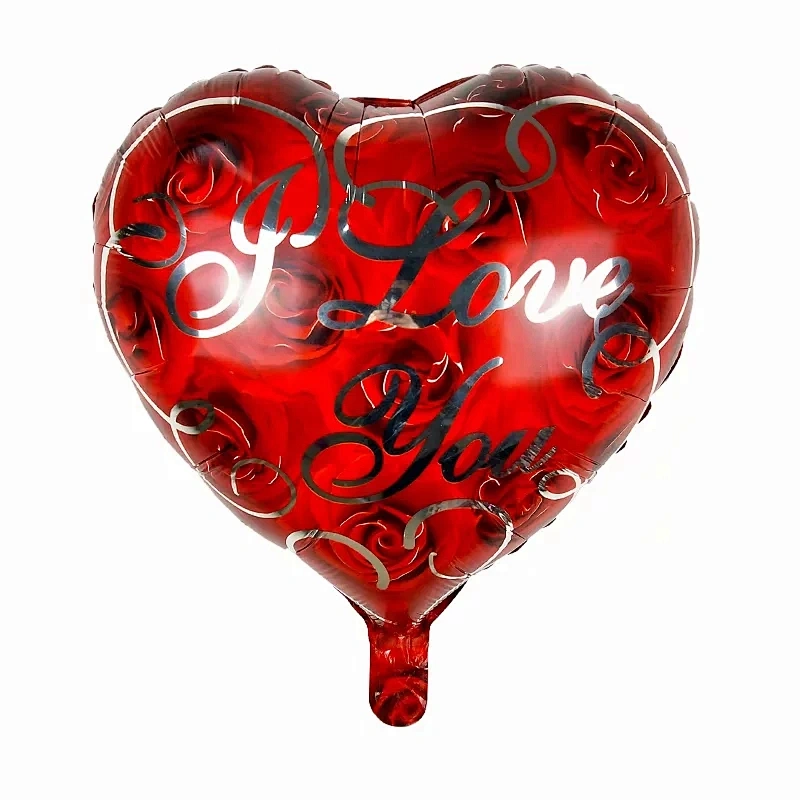 18inch heart shape i love you Te Amo helium foil balloons globos Valentine's Day wholesale balloons party wedding decoration