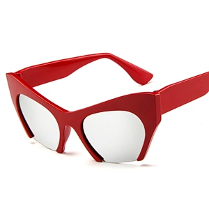 Hot Sale Eyewear Fashion 2021 AC Lens Unique Half Rim Shield Sunglasses