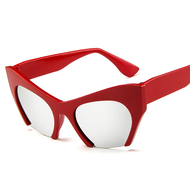 Hot Sale Eyewear Fashion 2021 AC Lens Unique Half Rim Shield Sunglasses
