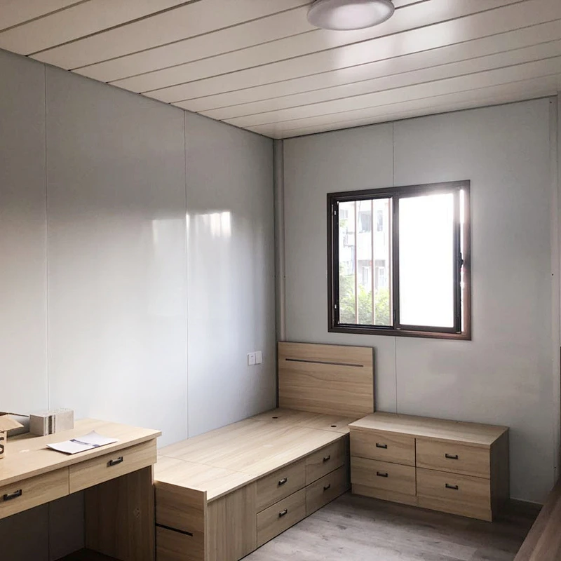 Superficie colorida de montaje rápido para casas de contenedores de diferentes entornos
