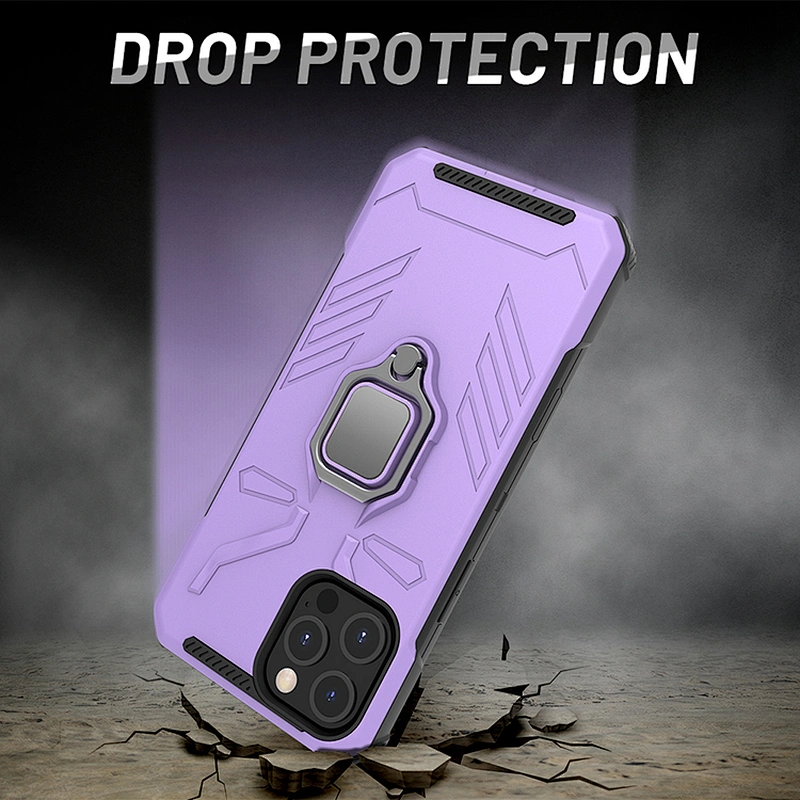 2023 New Design Mobile Back Cover 360 Ring Holder Cell Android Phone Case For iPhone 11 12 Pro Max Mini