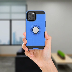 Fashion design 2 in 1 mobile phone back covers ring case for Motorola G Fast G8 G9 Power Lite 2020