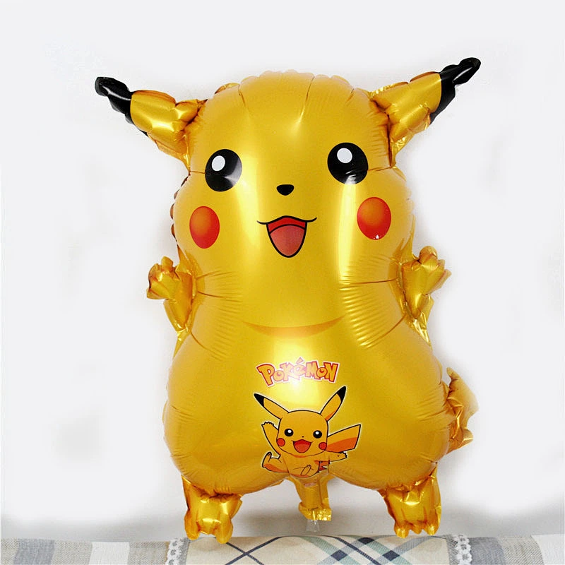 Hot sell Pikachu Cartoon Aluminum Film Balloon Pokémon Little Fire Dragon Jenny Turtle Aluminum Foil Balloon Wholesale