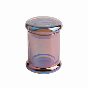 New Arrive Hot Selling Multicolor Airtight Smoking Glass Vacuum Herb Storage Container Tobacco Weed Stash Jar with Hinged Lid