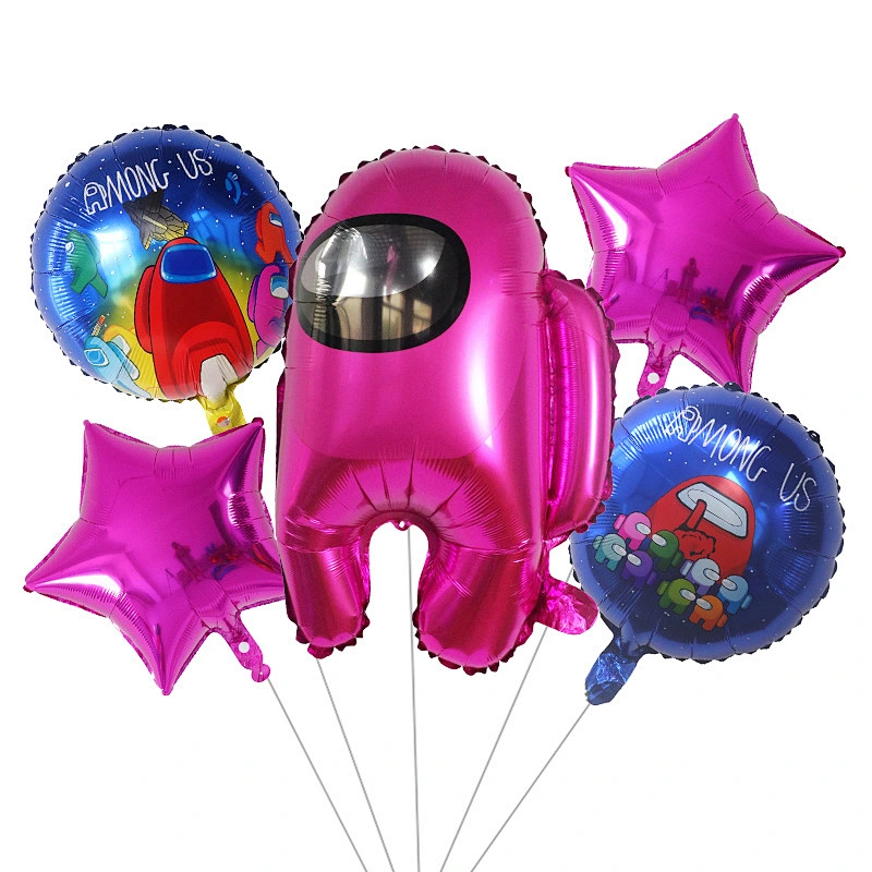 5pcs/set Among Us Balloon Garland Set for Kids Birthday Baby Shower Among Us Theme Party