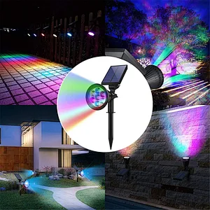 Solar  Light Solar Spotlights Outdoor 7 Singe Colors & Color Changing RGB