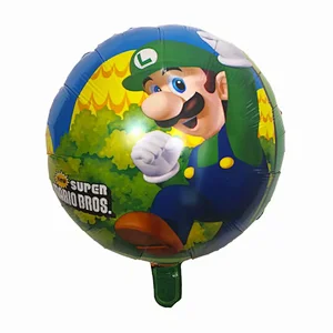 Wholesale cartoon character Mario foil balloon set for kids birthday party decoration Mario brother Hot sell