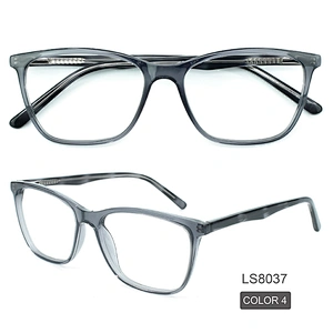 Fashionable Acetate Frames Glasses PC Lens Square Optical Eyewear Glasses