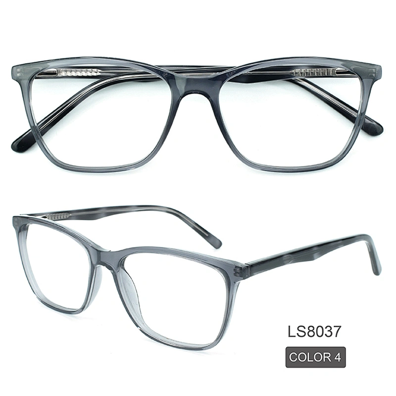 Fashionable Acetate Frames Glasses PC Lens Square Optical Eyewear Glasses
