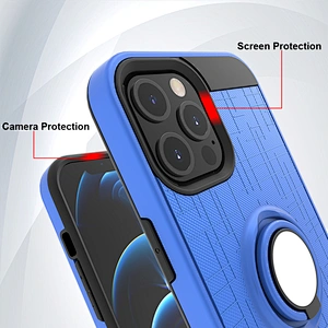 Fashion design 2 in 1 mobile phone back covers ring case for Motorola G Fast G8 G9 Power Lite 2020