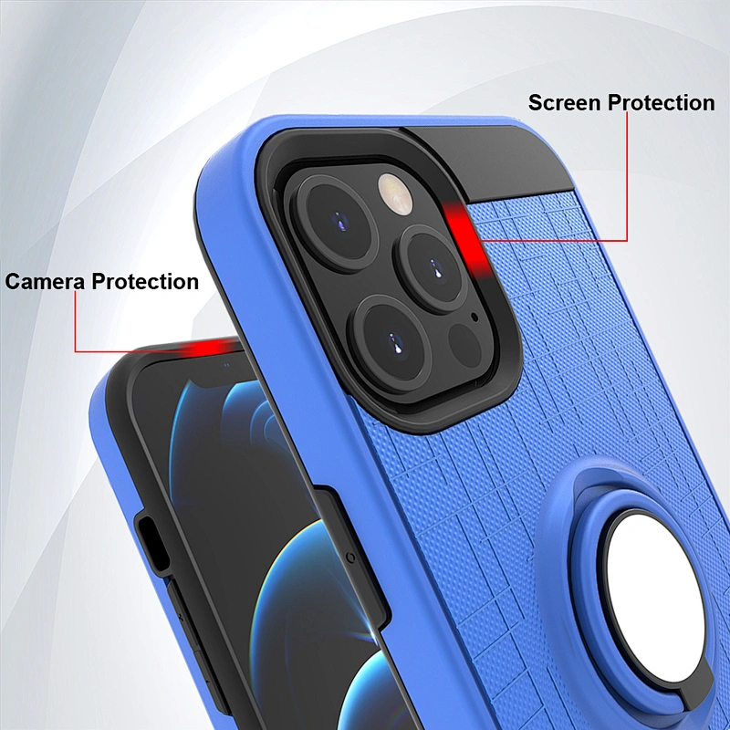 Fashion design 2 in 1 mobile phone back covers ring case for Motorola G Fast G8 G9 Power Lite 2020