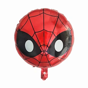 Hot Sale Birthday Party Decoration Balloon 18 Inch Round Shape Spiderman Iron Man Foil balloon