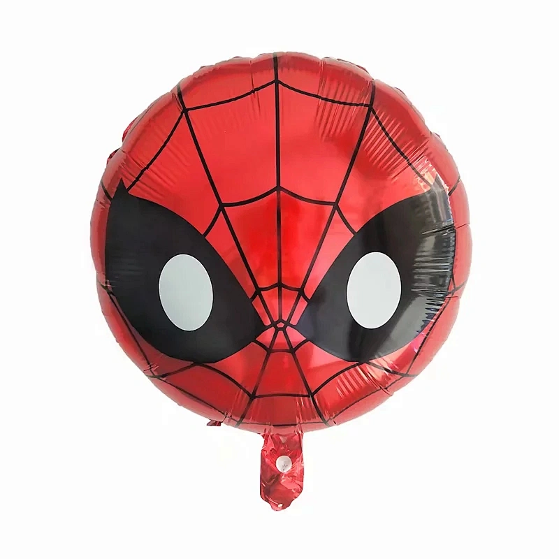 Hot Sale Birthday Party Decoration Balloon 18 Inch Round Shape Spiderman Iron Man Foil balloon