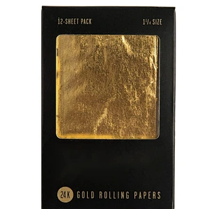 24K gold rolling paper pre rolled cones rolling papers king size