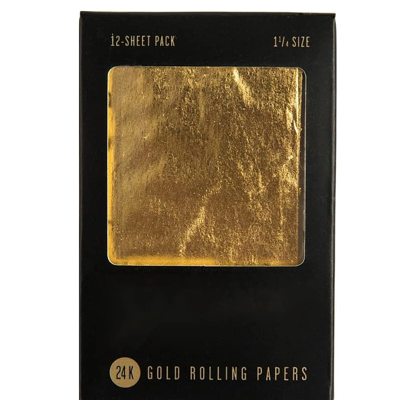 24K gold rolling paper pre rolled cones rolling papers king size