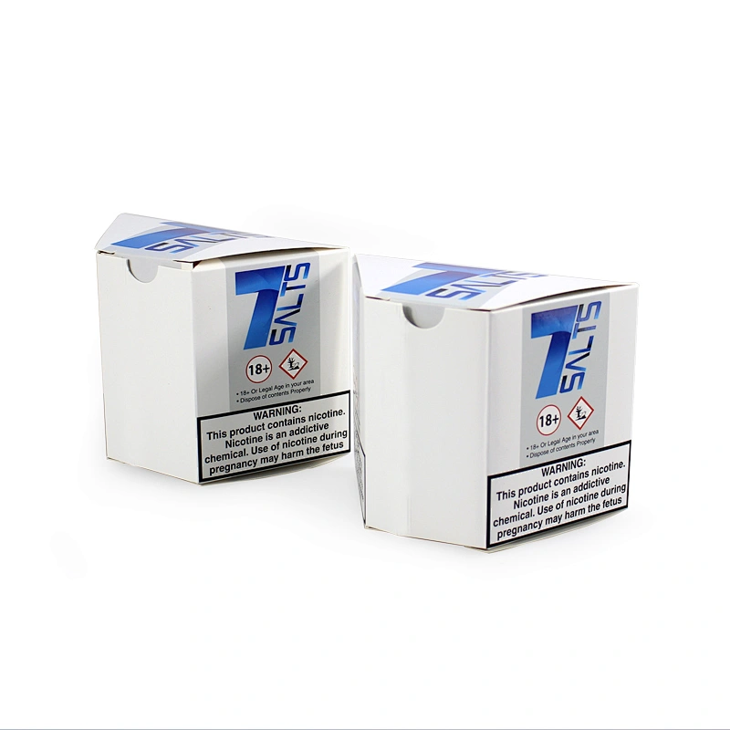 coated paper package box with irregular shape and matt lamination