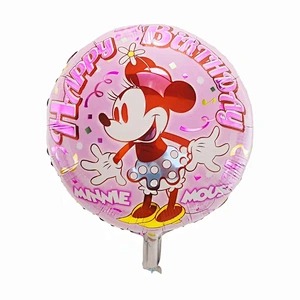 Mickey Minnie cartoon character balloon 18 inch heart   shape foil balloons for children's birthday party decorations
