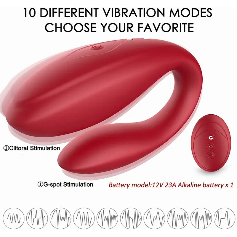 Wireless Vibrator with remote 10 modes 100% pure silicon
