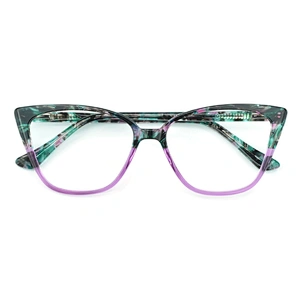 PH2218 Wholesale Custom Trend Optical Frame Eyeglasses River Acetate Cat Eye Glasses