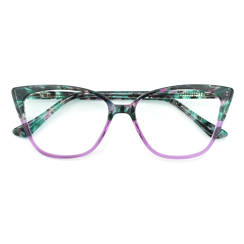 PH2218 Wholesale Custom Trend Optical Frame Eyeglasses River Acetate Cat Eye Glasses