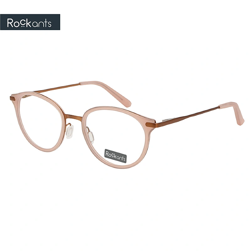Latest hot sale classic round metal acetate glasses handmade optical eyeglasses frames