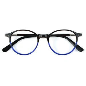 PH2205 most competitive 6 color round acetate optical frames spot goods eyeglasses