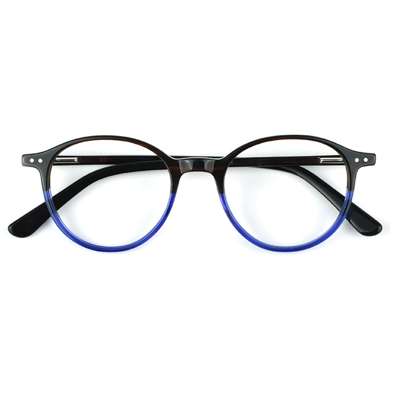 PH2205 most competitive 6 color round acetate optical frames spot goods eyeglasses