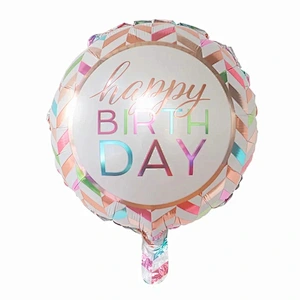 Multi-style 18 inch Happy Birthday Round Foil Helium Balloons Birthday Party Decorations