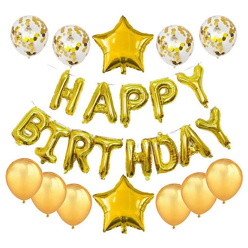 Wholesale Birthday Party Decoration Accessories Happy Birthday Balloon Set