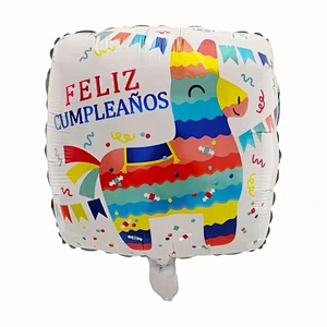Multi-style 18 inch Spanish Happy Birthday Feliz Cumpleanos Foil Helium Balloons Birthday Party Decorations