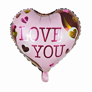 18inch heart shape i love you Te Amo helium foil balloons globos Valentine's Day wholesale balloons party wedding decoration