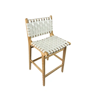 PU Strap woven bar stool