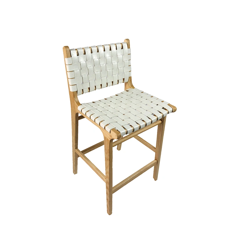 PU Strap woven bar stool