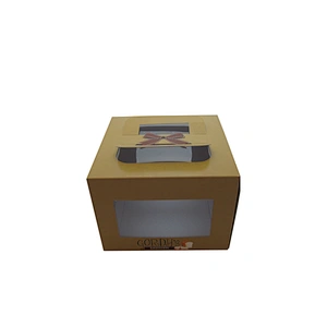 2016 Customized cake packaging box with window