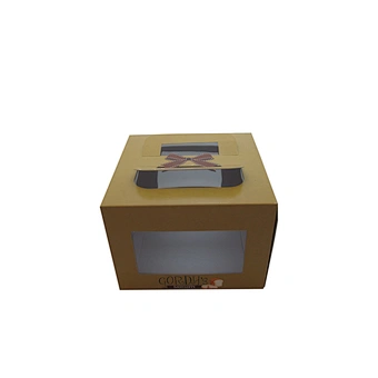 2016 Customized cake packaging box with window