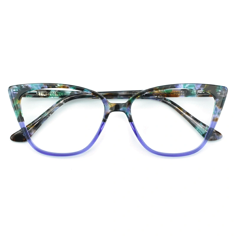 PH2218 Wholesale Custom Trend Optical Frame Eyeglasses River Acetate Cat Eye Glasses