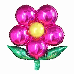 Beautiful hot sale design 50*45 cm flower aluminum foil balloon bouquet balloon happy birthday wedding decoration or gift